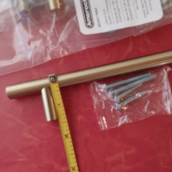 Drawer pulls brass 5 inch centers set of 10 amerock - Picture 4 of 4